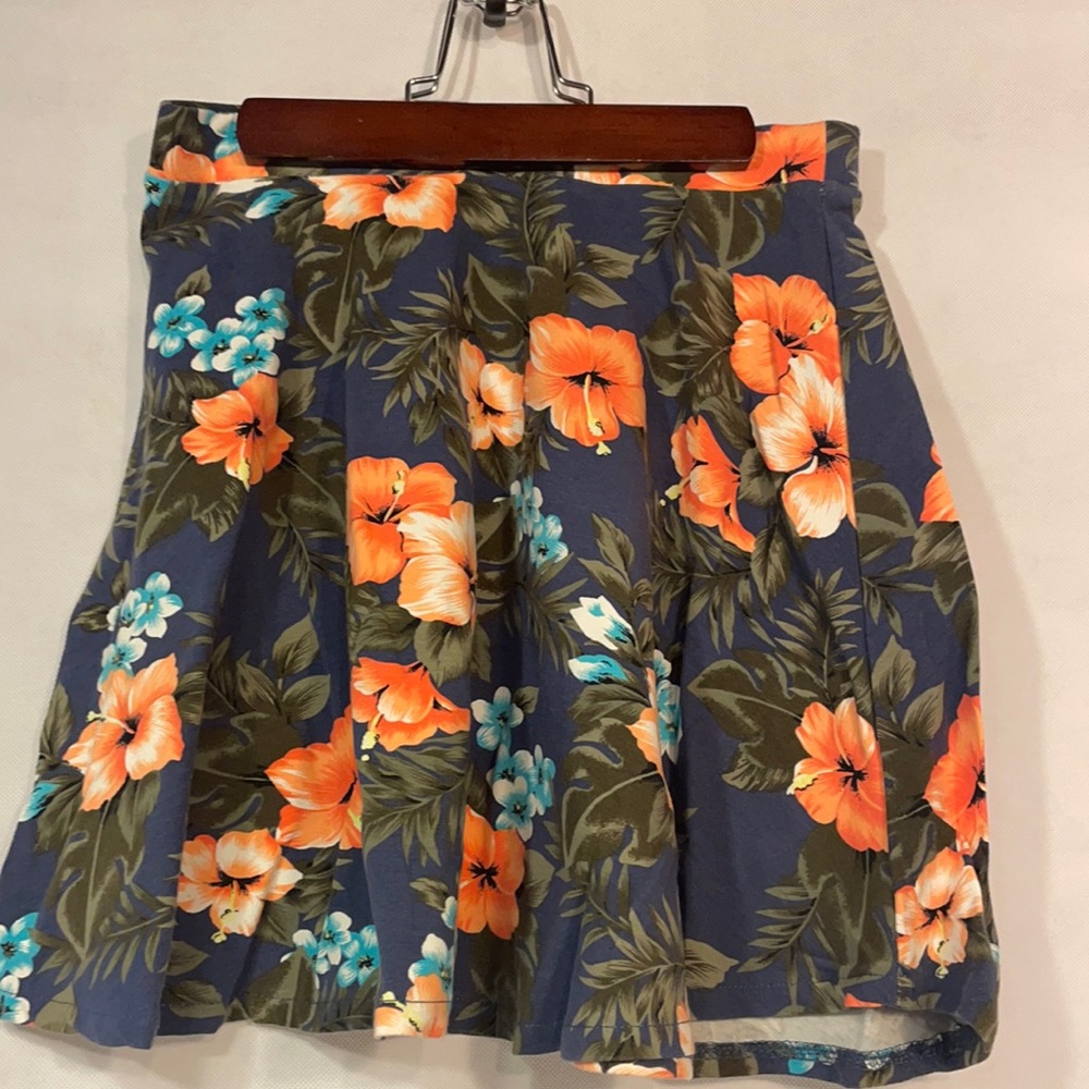 Aeropostale Tropical Mini Skirt Flowers